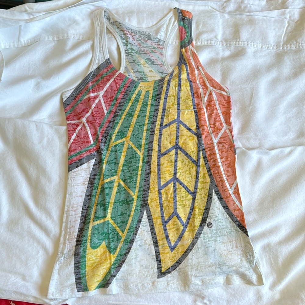 Sheer Hockey Tank Top - Hawks